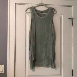 Green Linen Dress